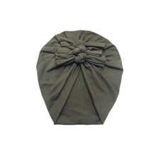 Load image into Gallery viewer, Baby Headband Hat Bowknot Print Cotton Stretchy Turban Headband Infant Head Wrap Beanie Hat Girls Headwear Baby Hair Accessories