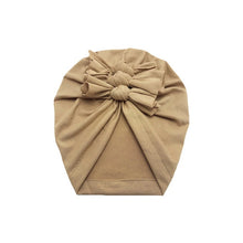 Load image into Gallery viewer, Baby Headband Hat Bowknot Print Cotton Stretchy Turban Headband Infant Head Wrap Beanie Hat Girls Headwear Baby Hair Accessories
