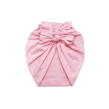 Load image into Gallery viewer, Baby Headband Hat Bowknot Print Cotton Stretchy Turban Headband Infant Head Wrap Beanie Hat Girls Headwear Baby Hair Accessories