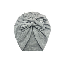 Load image into Gallery viewer, Baby Headband Hat Bowknot Print Cotton Stretchy Turban Headband Infant Head Wrap Beanie Hat Girls Headwear Baby Hair Accessories