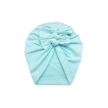 Load image into Gallery viewer, Baby Headband Hat Bowknot Print Cotton Stretchy Turban Headband Infant Head Wrap Beanie Hat Girls Headwear Baby Hair Accessories