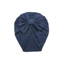 Load image into Gallery viewer, Baby Headband Hat Bowknot Print Cotton Stretchy Turban Headband Infant Head Wrap Beanie Hat Girls Headwear Baby Hair Accessories