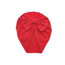 Load image into Gallery viewer, Baby Headband Hat Bowknot Print Cotton Stretchy Turban Headband Infant Head Wrap Beanie Hat Girls Headwear Baby Hair Accessories
