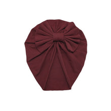 Load image into Gallery viewer, Baby Headband Hat Bowknot Print Cotton Stretchy Turban Headband Infant Head Wrap Beanie Hat Girls Headwear Baby Hair Accessories