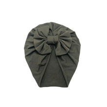 Load image into Gallery viewer, Baby Headband Hat Bowknot Print Cotton Stretchy Turban Headband Infant Head Wrap Beanie Hat Girls Headwear Baby Hair Accessories