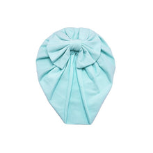 Load image into Gallery viewer, Baby Headband Hat Bowknot Print Cotton Stretchy Turban Headband Infant Head Wrap Beanie Hat Girls Headwear Baby Hair Accessories