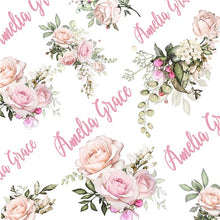 Load image into Gallery viewer, Personalized Baby Blanket Swaddling Baby Bedding Crib Swaddle Flower Cartoon Newborn Infant Gift Baby Bed Blanket Birthday Gift