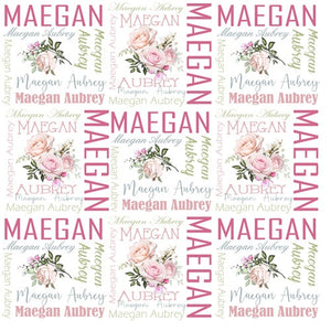 Personalized Baby Blanket Swaddling Baby Bedding Crib Swaddle Flower Cartoon Newborn Infant Gift Baby Bed Blanket Birthday Gift