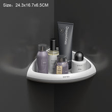 Load image into Gallery viewer, Corner Bathroom Organizer Shelf Shampoo Cosmetic Storage Rack Wall Mounted Kitchen Shelf Household Items Bathroom Accessories