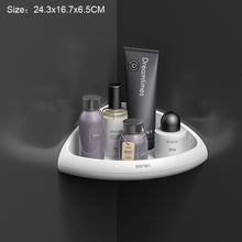 Load image into Gallery viewer, Corner Bathroom Organizer Shelf Shampoo Cosmetic Storage Rack Wall Mounted Kitchen Shelf Household Items Bathroom Accessories