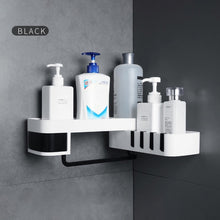 Load image into Gallery viewer, Corner Bathroom Organizer Shelf Shampoo Cosmetic Storage Rack Wall Mounted Kitchen Shelf Household Items Bathroom Accessories