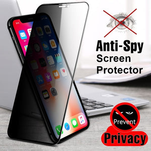 Tongdaytech Magnetic Tempered Glass Privacy Metal Phone Case Coque 360 Magnet Cover For Iphone SE2 XR XS  11 Pro MAX 8 7 6 Plus