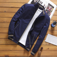 Load image into Gallery viewer, DIMUSI Spring Autumn Men&#39;s Bomber Jackets Casual Male Outwear Windbreaker Stand Collar Jacket Mens Baseball Slim Coats 5XL,YA810