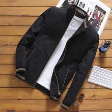 Load image into Gallery viewer, DIMUSI Spring Autumn Men&#39;s Bomber Jackets Casual Male Outwear Windbreaker Stand Collar Jacket Mens Baseball Slim Coats 5XL,YA810