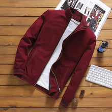 Load image into Gallery viewer, DIMUSI Spring Autumn Men&#39;s Bomber Jackets Casual Male Outwear Windbreaker Stand Collar Jacket Mens Baseball Slim Coats 5XL,YA810