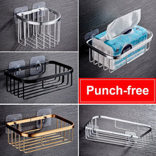 Load image into Gallery viewer, Bathroom Shower Shelf  Holder Stainless Steel Corner Storage Rack Shampoo Soap Cosmetic Shelves Wall Mounted Kitchen Organizer