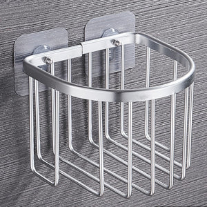 Bathroom Shower Shelf  Holder Stainless Steel Corner Storage Rack Shampoo Soap Cosmetic Shelves Wall Mounted Kitchen Organizer