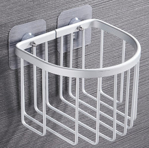 Bathroom Shower Shelf  Holder Stainless Steel Corner Storage Rack Shampoo Soap Cosmetic Shelves Wall Mounted Kitchen Organizer