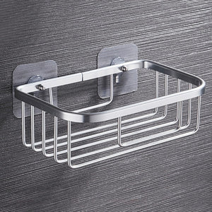 Bathroom Shower Shelf  Holder Stainless Steel Corner Storage Rack Shampoo Soap Cosmetic Shelves Wall Mounted Kitchen Organizer