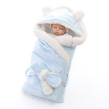 Load image into Gallery viewer, MOTOHOOD Winter Baby Boys Girls Blanket Wrap Double Layer Fleece Baby Swaddle Sleeping Bag For Newborns Baby Bedding Blanket Kid