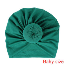 Load image into Gallery viewer, Fashion Mommy and Baby Cotton Round Ball Flower Hat Women Caps Girls Newborn Turban Knot Kids Adult Headwear Hair Accessories