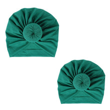 Load image into Gallery viewer, Fashion Mommy and Baby Cotton Round Ball Flower Hat Women Caps Girls Newborn Turban Knot Kids Adult Headwear Hair Accessories