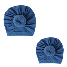 Load image into Gallery viewer, Fashion Mommy and Baby Cotton Round Ball Flower Hat Women Caps Girls Newborn Turban Knot Kids Adult Headwear Hair Accessories