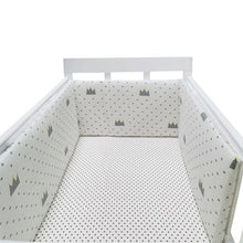 Load image into Gallery viewer, baby nursery Nordic Stars Design Baby Bed Thicken Bumper One-piece Crib Around Cushion Cot Protector Pillows Newborns Room Decor