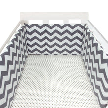 Load image into Gallery viewer, baby nursery Nordic Stars Design Baby Bed Thicken Bumper One-piece Crib Around Cushion Cot Protector Pillows Newborns Room Decor
