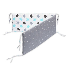 Load image into Gallery viewer, baby nursery Nordic Stars Design Baby Bed Thicken Bumper One-piece Crib Around Cushion Cot Protector Pillows Newborns Room Decor