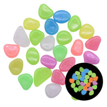 Load image into Gallery viewer, 25/50pcs Glow in the Dark Garden Pebbles Glow Stones Rocks for Walkways Garden Path Patio Lawn Garden Yard Decor Luminous Stones
