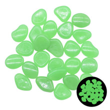 Load image into Gallery viewer, 25/50pcs Glow in the Dark Garden Pebbles Glow Stones Rocks for Walkways Garden Path Patio Lawn Garden Yard Decor Luminous Stones