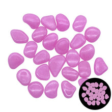 Load image into Gallery viewer, 25/50pcs Glow in the Dark Garden Pebbles Glow Stones Rocks for Walkways Garden Path Patio Lawn Garden Yard Decor Luminous Stones
