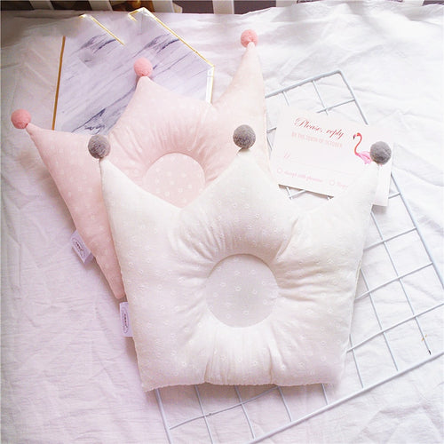 New Baby Shaping Pillow Prevent Flat Head Infants Crown Dot Bedding Pillows Newborn Boy Girl Room Decoration Accessories
