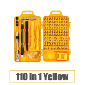 KINDLOV 112 in 1 Screwdriver Set of Screw Driver Bit Set Multi-function Precision Mobile Phone Repair Device Hand Tools Torx Hex