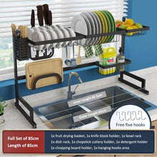 Load image into Gallery viewer, Kitchen Shelf Organizer Dish Drying Rack Over Sink Utensils Holder Bowl Dish Draining Shelf Kitchen Storage Countertop Organizer