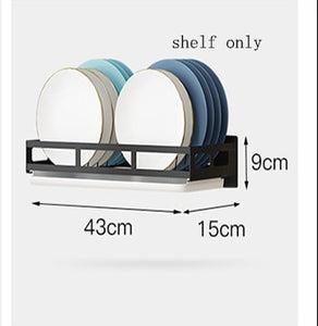 Kitchen Shelf Organizer Dish Drying Rack Over Sink Utensils Holder Bowl Dish Draining Shelf Kitchen Storage Countertop Organizer