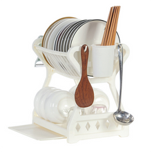 Load image into Gallery viewer, Kitchen Shelf Organizer Dish Drying Rack Over Sink Utensils Holder Bowl Dish Draining Shelf Kitchen Storage Countertop Organizer
