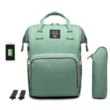 Load image into Gallery viewer, Large Capacity Diaper Bag Backpack Waterproof Maternity Bag Baby Diaper Bags With USB Interface Mummy Travel Bag For Stroller