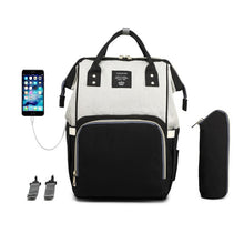 Load image into Gallery viewer, Large Capacity Diaper Bag Backpack Waterproof Maternity Bag Baby Diaper Bags With USB Interface Mummy Travel Bag For Stroller