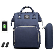 Load image into Gallery viewer, Large Capacity Diaper Bag Backpack Waterproof Maternity Bag Baby Diaper Bags With USB Interface Mummy Travel Bag For Stroller