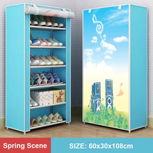 Load image into Gallery viewer, Multilayer Shoe Rack Detachable Dustproof Nonwoven Fabric Shoe Cabinet Home Standing Space-saving Stand Holder Shoes Organizer