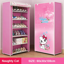 Load image into Gallery viewer, Multilayer Shoe Rack Detachable Dustproof Nonwoven Fabric Shoe Cabinet Home Standing Space-saving Stand Holder Shoes Organizer