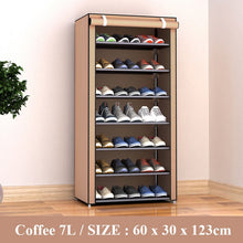 Load image into Gallery viewer, Multilayer Shoe Rack Detachable Dustproof Nonwoven Fabric Shoe Cabinet Home Standing Space-saving Stand Holder Shoes Organizer
