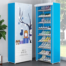 Load image into Gallery viewer, Multilayer Shoe Rack Detachable Dustproof Nonwoven Fabric Shoe Cabinet Home Standing Space-saving Stand Holder Shoes Organizer
