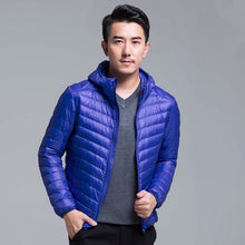Load image into Gallery viewer, Men&#39;s All-Season Ultra Lightweight Packable Down Jacket Water and Wind-Resistant Breathable Coat Big Size Men Hoodies Jackets