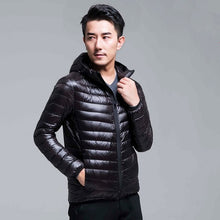 Load image into Gallery viewer, Men&#39;s All-Season Ultra Lightweight Packable Down Jacket Water and Wind-Resistant Breathable Coat Big Size Men Hoodies Jackets