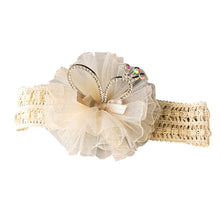 Load image into Gallery viewer, Balleenshiny Infant Child Hair Band Three-dimensional Alloy Rhinestone Crown Headdress Baby Girl Mesh Elastic Headband Turban