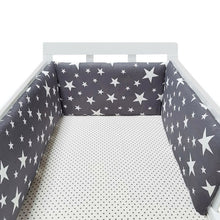 Load image into Gallery viewer, baby nursery Nordic Stars Design Baby Bed Thicken Bumper One-piece Crib Around Cushion Cot Protector Pillows Newborns Room Decor