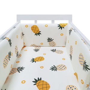 baby nursery Nordic Stars Design Baby Bed Thicken Bumper One-piece Crib Around Cushion Cot Protector Pillows Newborns Room Decor